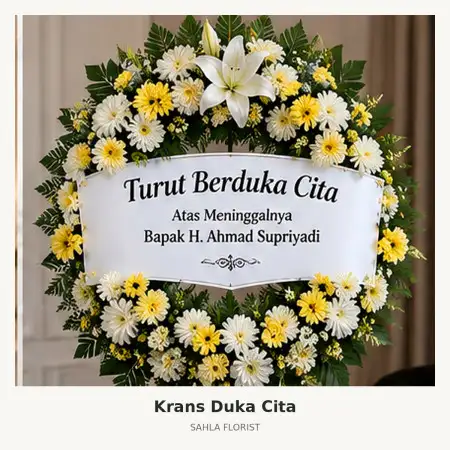 Krans Bunga Duka Kediri