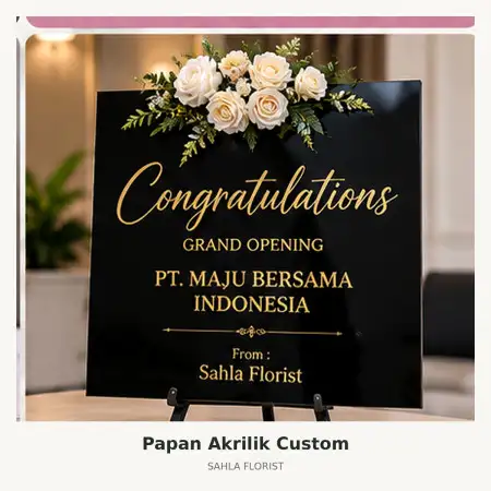 Papan Bunga Akrilik Kediri